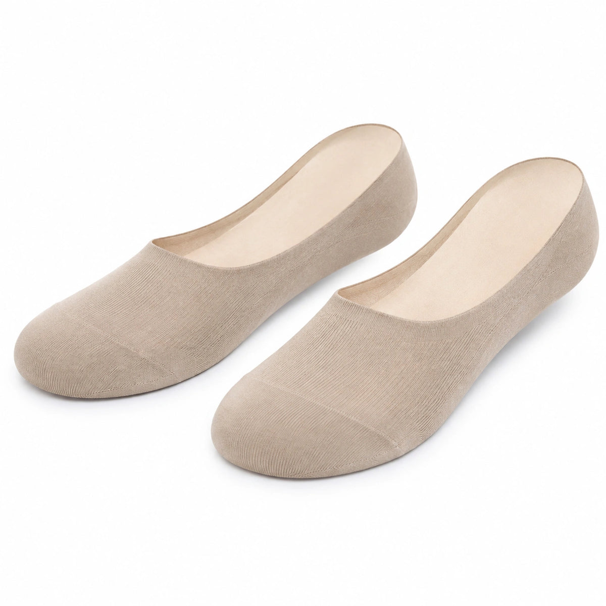 Sneakersocken 43-46 aus Textil Beige - niedrig geschnittene Füßlinge