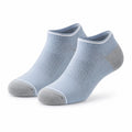 Sneakersocken 43-46 aus Textil Hellblau Grau atmungsaktiv