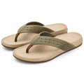 Zehentrenner Größe 40/41 aus Kunststoff in Beige Olivgrün für Freizeit